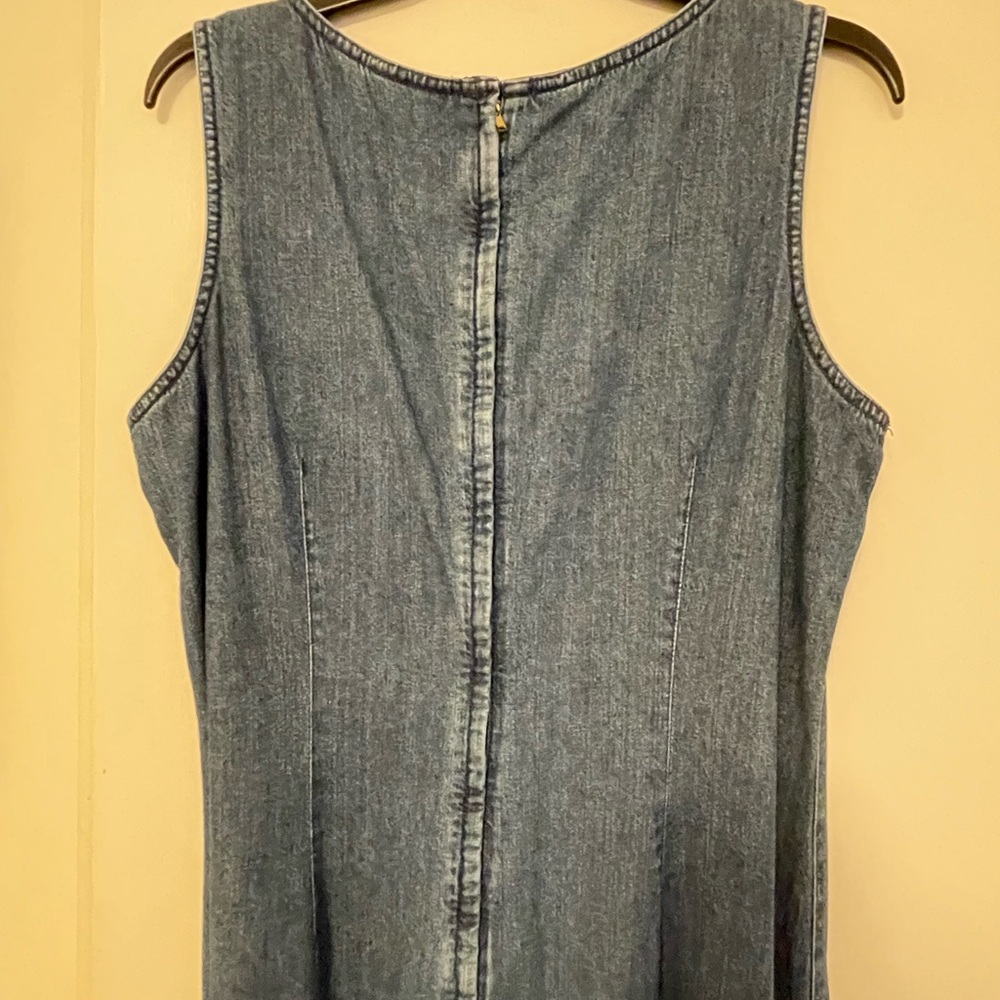Vintage denim long dress, size 14, by Liz Claiborne - Picture 7 of 7